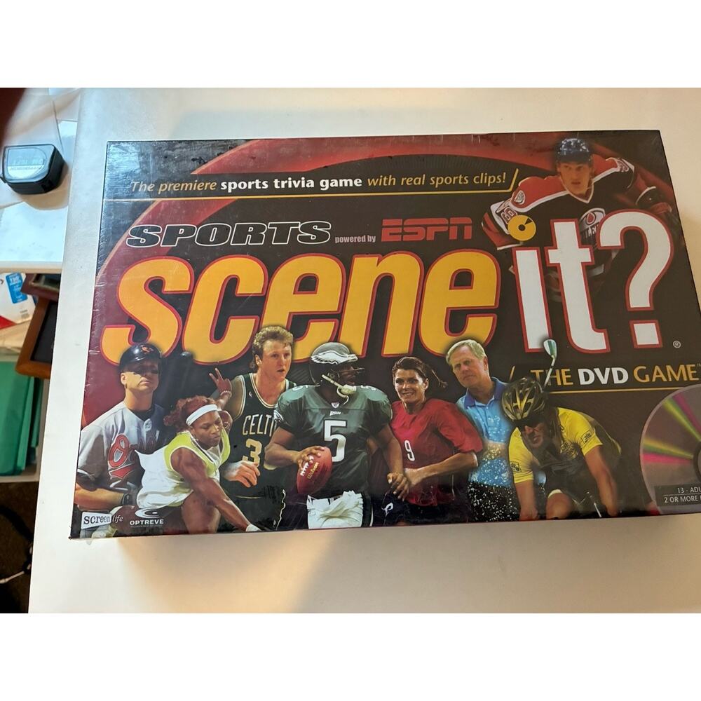 Scene It ? DVD Game Sports ESPN Edition Board Game 2005 Collectible Sealed